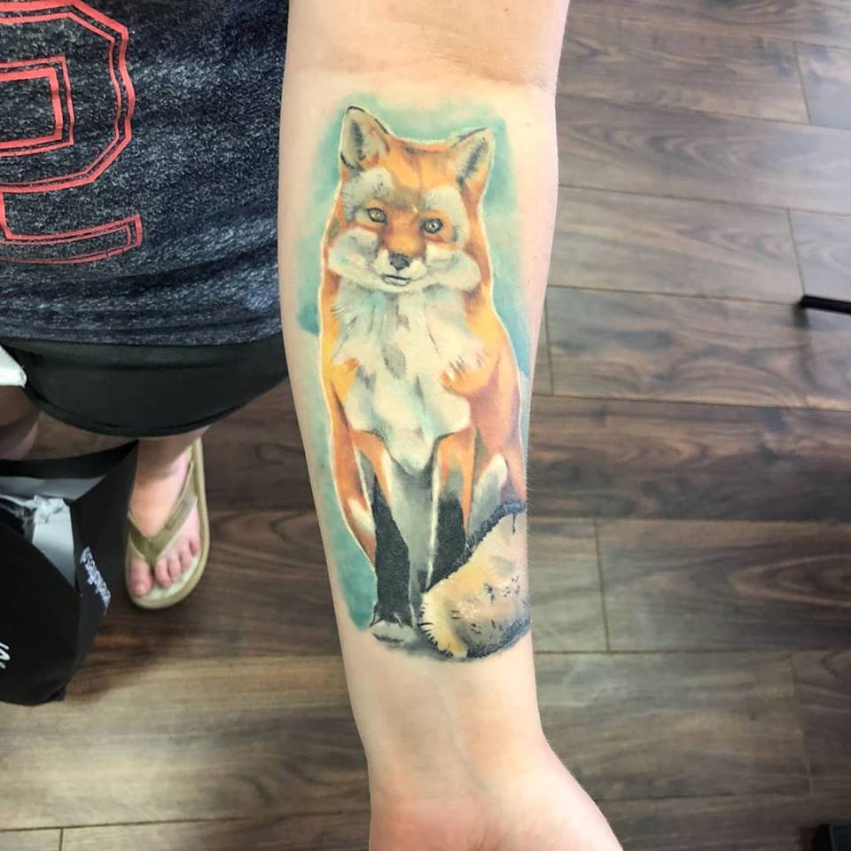 realistic-fox-tattoo